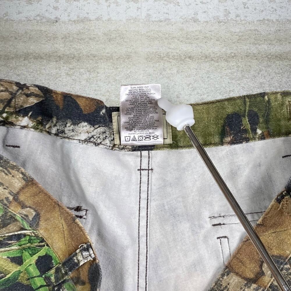 Vintage 90s Mossy Oak Tactical Pants 36x32 Baggy Wide Leg Hunting Camo Cargos - Picture 5 of 6
